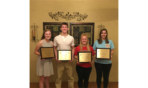 2016 Memorial Scholarship Recipients